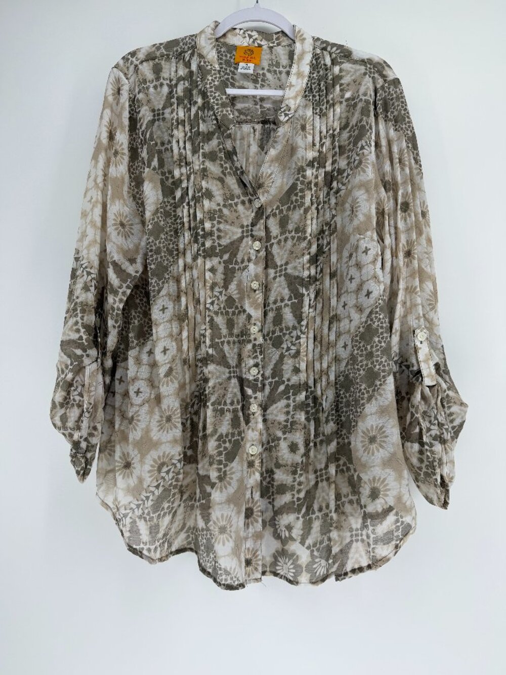 Ruby Rd Women's Thin Button Up Shirt Size 1x